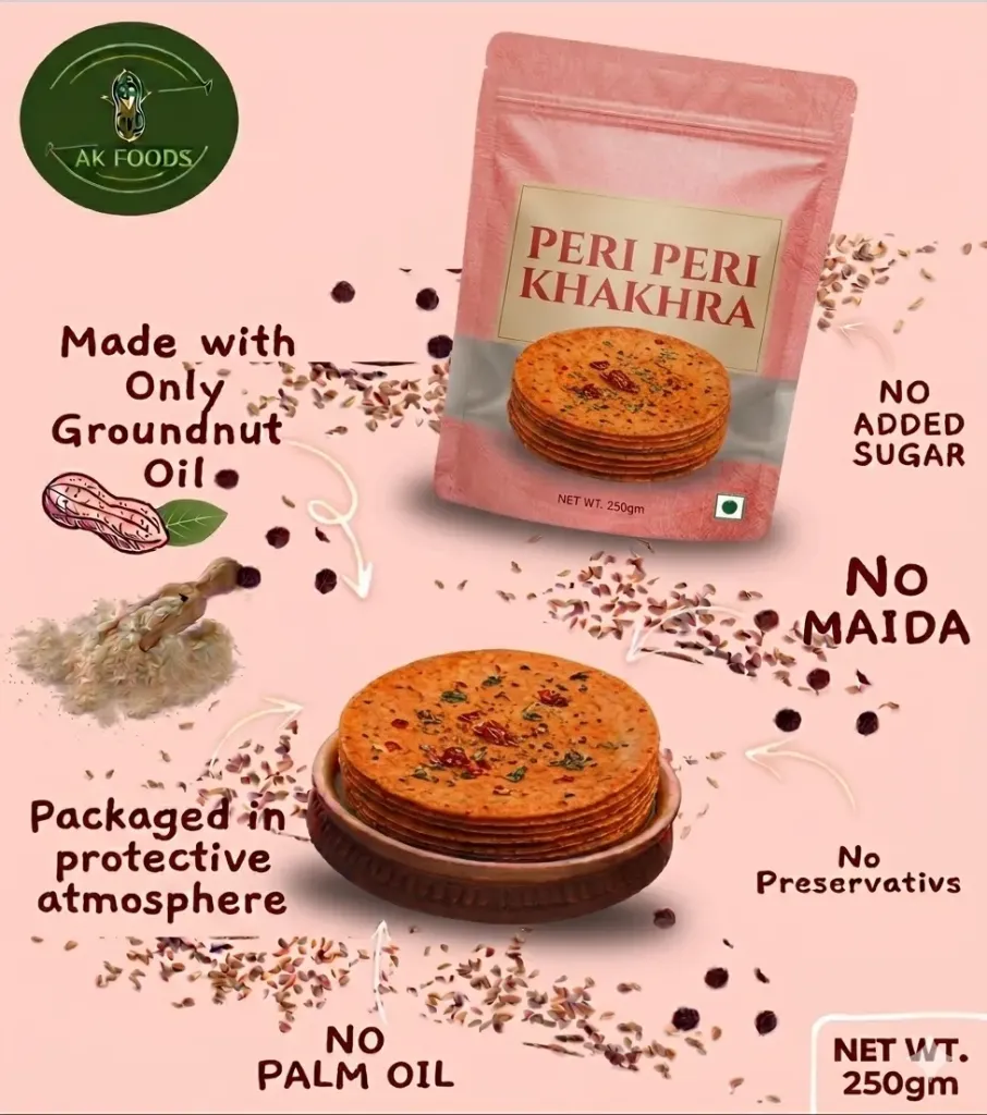 Peri Peri Khakhra Groundnut Oil 250gm